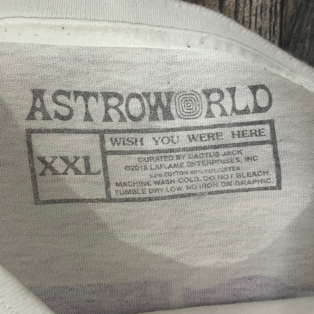 🔥🔥 TRAVIS SCOTT ASTROWORLD Cactus‎ Jack RAP Music Concert Tour  2XL - RARE! - Picture 11 of 11